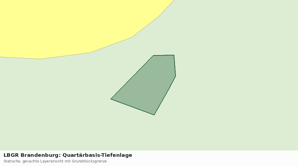 Statische Kartenansicht: LBGR Brandenburg: Quartärbasis-Tiefenlage