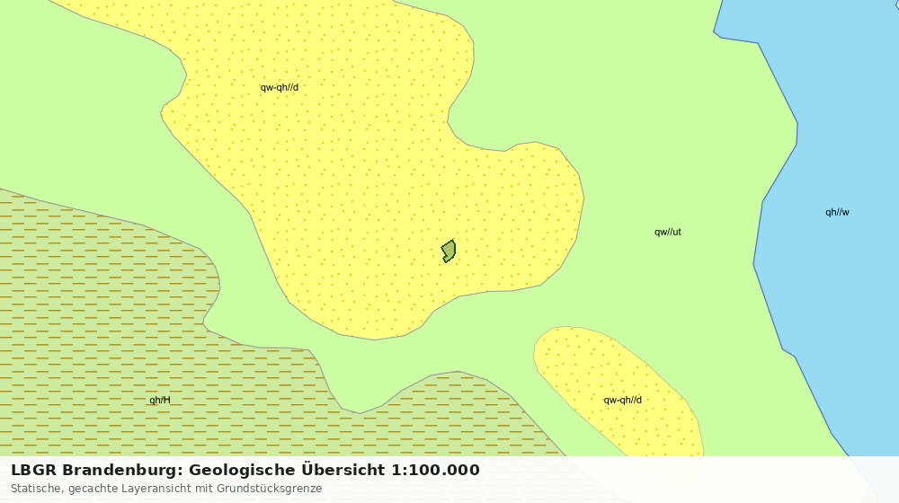 Statische Kartenansicht: LBGR Brandenburg: Geologische Übersicht 1:100.000