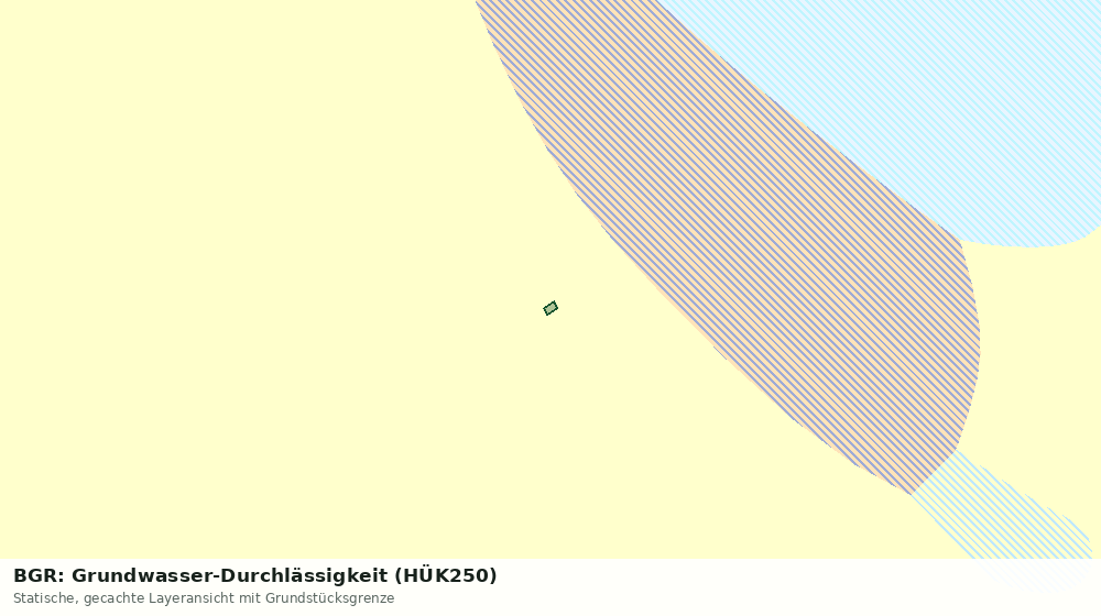 Statische Kartenansicht: BGR: Grundwasser-Durchlässigkeit (HÜK250)