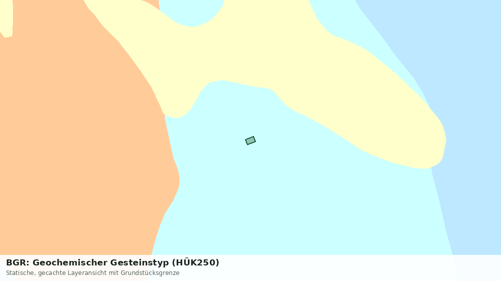 Statische Kartenansicht: BGR: Geochemischer Gesteinstyp (HÜK250)