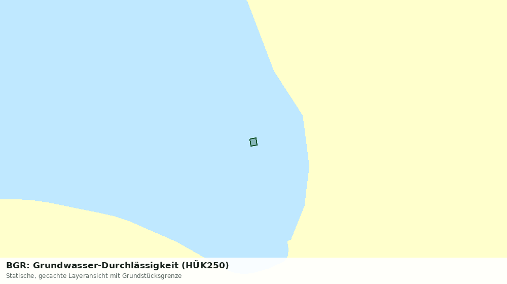 Statische Kartenansicht: BGR: Grundwasser-Durchlässigkeit (HÜK250)