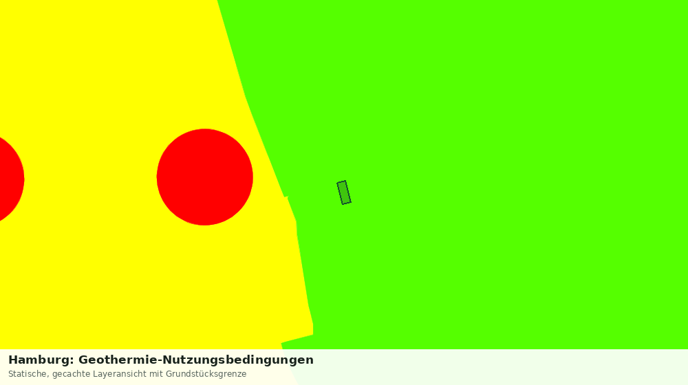 Statische Kartenansicht: Hamburg: Geothermie-Nutzungsbedingungen