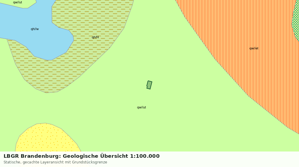 Statische Kartenansicht: LBGR Brandenburg: Geologische Übersicht 1:100.000