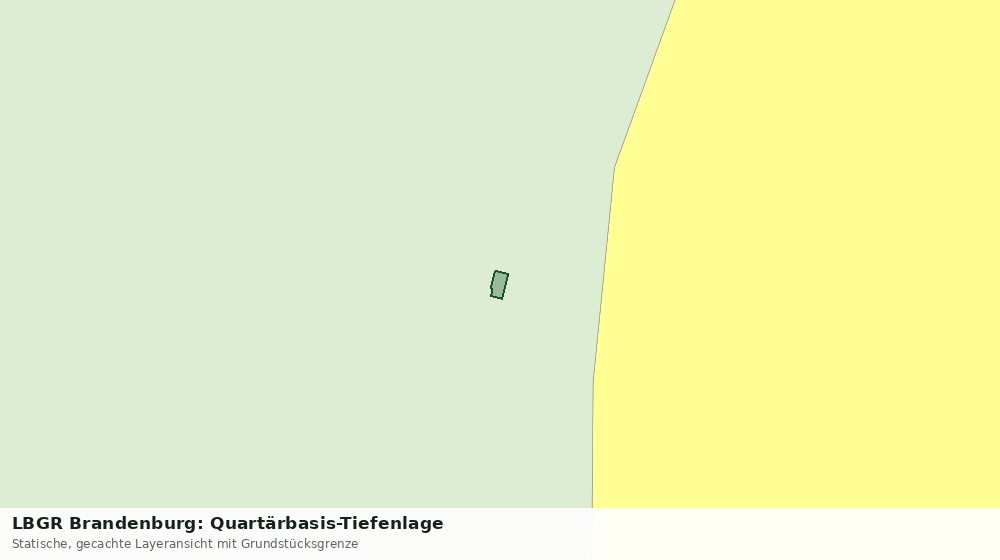 Statische Kartenansicht: LBGR Brandenburg: Quartärbasis-Tiefenlage
