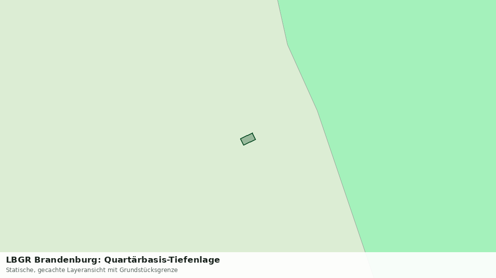 Statische Kartenansicht: LBGR Brandenburg: Quartärbasis-Tiefenlage