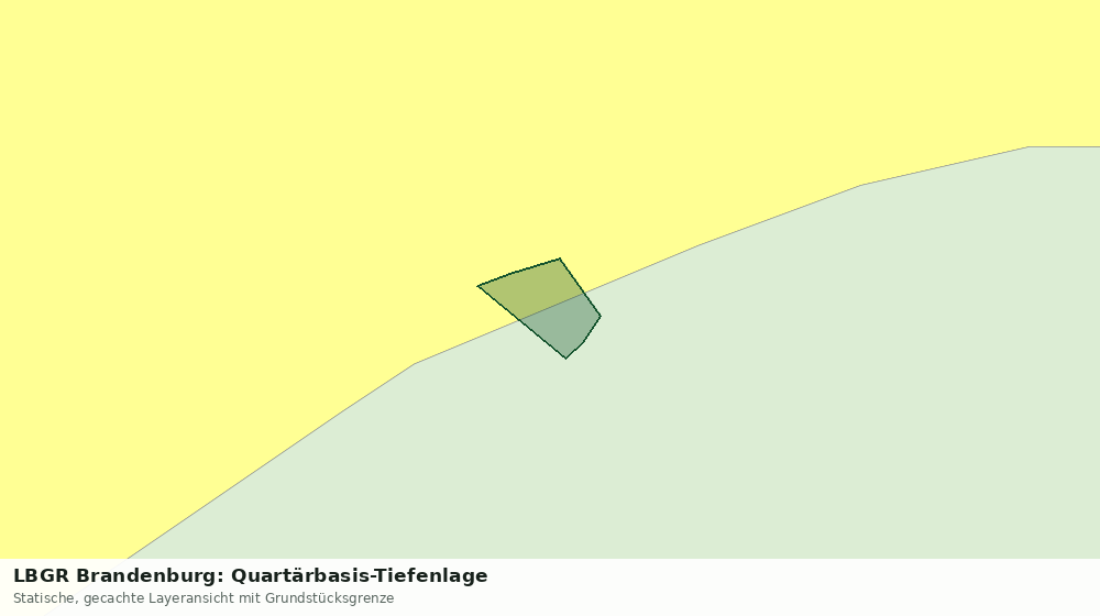 Statische Kartenansicht: LBGR Brandenburg: Quartärbasis-Tiefenlage