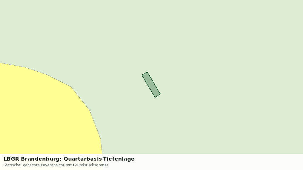 Statische Kartenansicht: LBGR Brandenburg: Quartärbasis-Tiefenlage