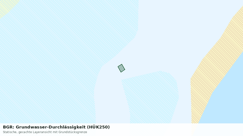 Statische Kartenansicht: BGR: Grundwasser-Durchlässigkeit (HÜK250)