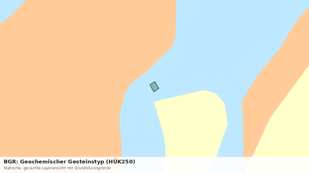 Statische Kartenansicht: BGR: Geochemischer Gesteinstyp (HÜK250)