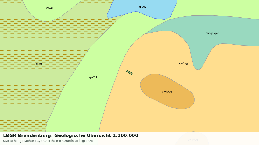 Statische Kartenansicht: LBGR Brandenburg: Geologische Übersicht 1:100.000