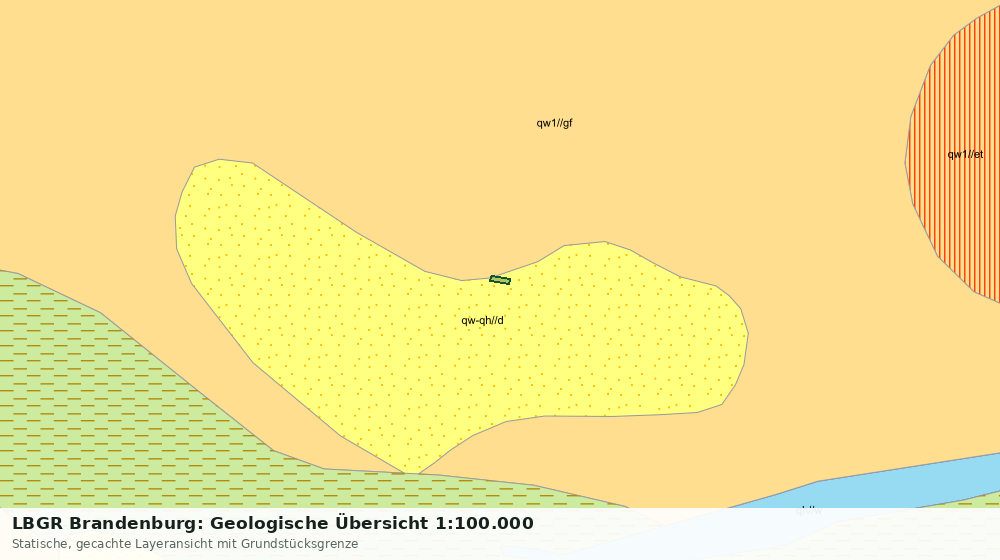 Statische Kartenansicht: LBGR Brandenburg: Geologische Übersicht 1:100.000