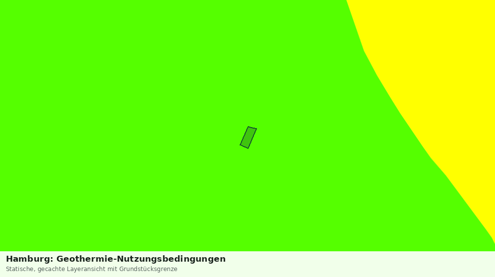 Statische Kartenansicht: Hamburg: Geothermie-Nutzungsbedingungen