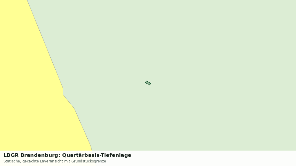 Statische Kartenansicht: LBGR Brandenburg: Quartärbasis-Tiefenlage