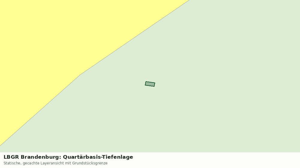 Statische Kartenansicht: LBGR Brandenburg: Quartärbasis-Tiefenlage