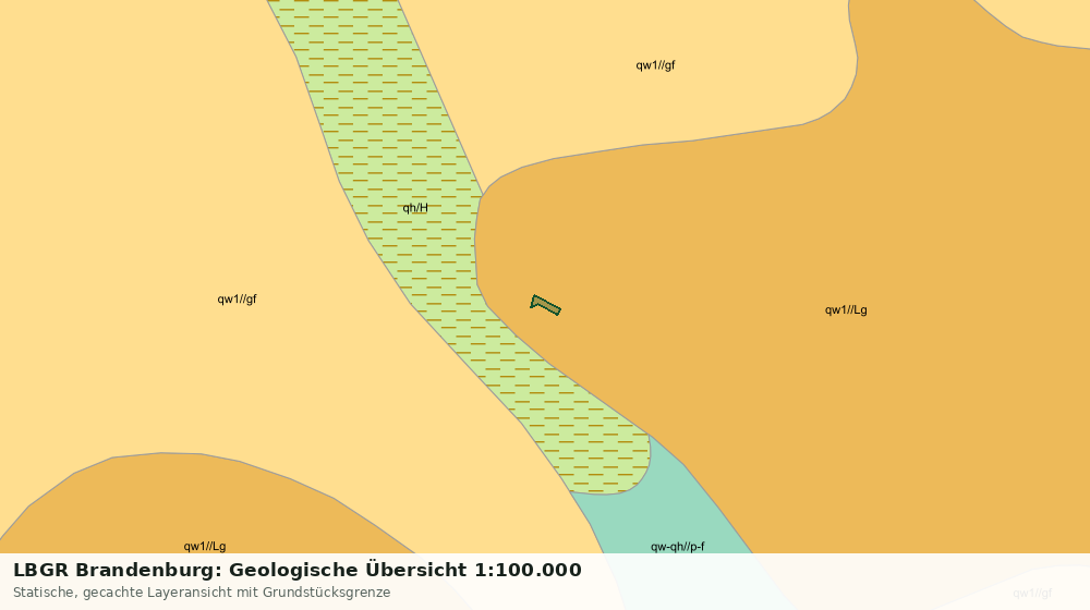Statische Kartenansicht: LBGR Brandenburg: Geologische Übersicht 1:100.000