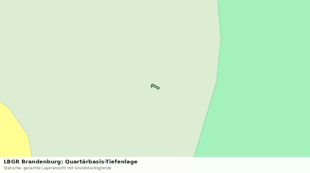 Statische Kartenansicht: LBGR Brandenburg: Quartärbasis-Tiefenlage