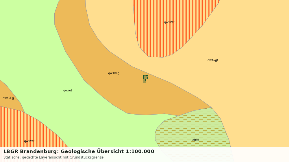 Statische Kartenansicht: LBGR Brandenburg: Geologische Übersicht 1:100.000