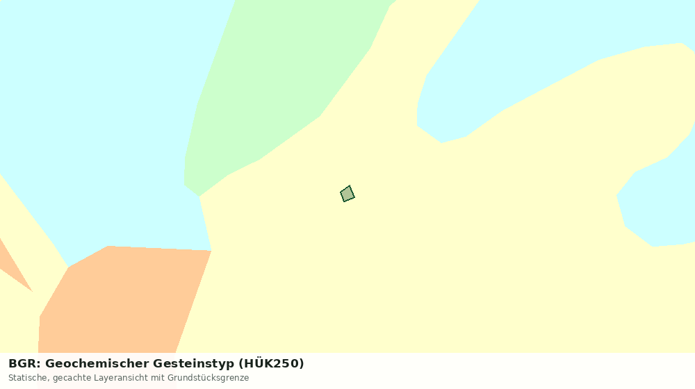 Statische Kartenansicht: BGR: Geochemischer Gesteinstyp (HÜK250)