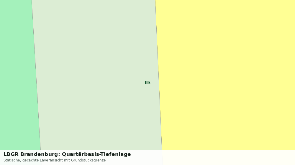 Statische Kartenansicht: LBGR Brandenburg: Quartärbasis-Tiefenlage