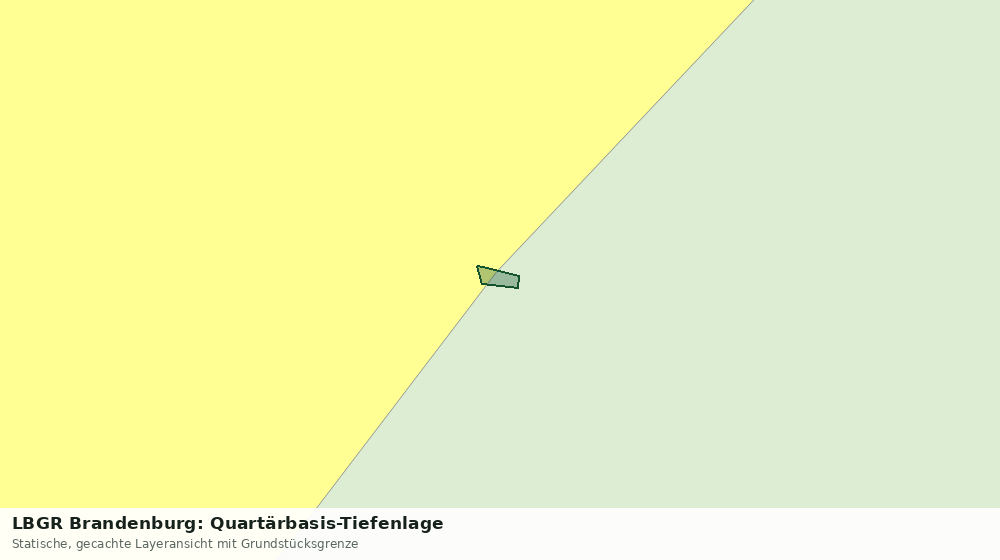 Statische Kartenansicht: LBGR Brandenburg: Quartärbasis-Tiefenlage