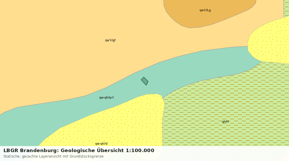 Statische Kartenansicht: LBGR Brandenburg: Geologische Übersicht 1:100.000