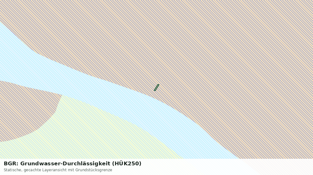 Statische Kartenansicht: BGR: Grundwasser-Durchlässigkeit (HÜK250)