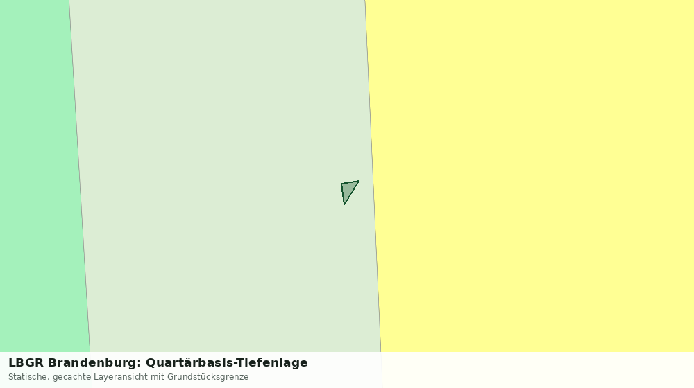 Statische Kartenansicht: LBGR Brandenburg: Quartärbasis-Tiefenlage