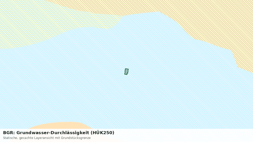Statische Kartenansicht: BGR: Grundwasser-Durchlässigkeit (HÜK250)