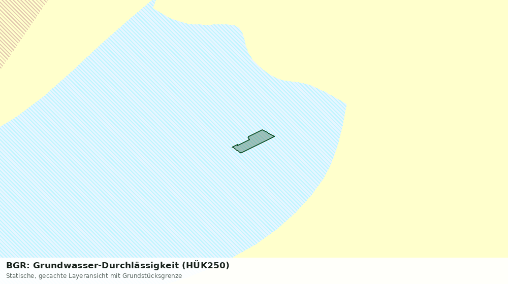 Statische Kartenansicht: BGR: Grundwasser-Durchlässigkeit (HÜK250)