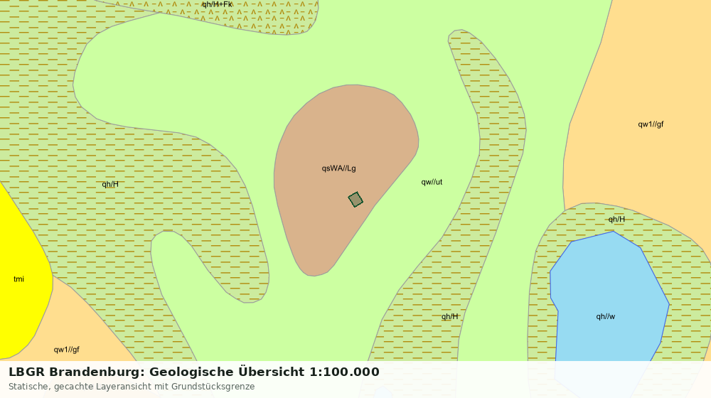 Statische Kartenansicht: LBGR Brandenburg: Geologische Übersicht 1:100.000