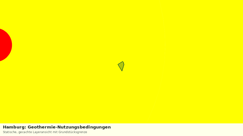 Statische Kartenansicht: Hamburg: Geothermie-Nutzungsbedingungen