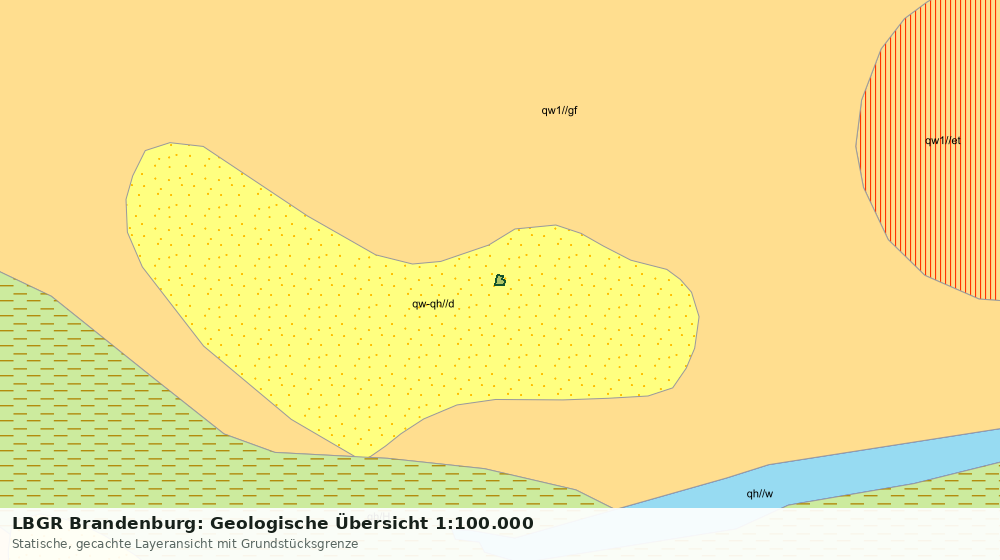 Statische Kartenansicht: LBGR Brandenburg: Geologische Übersicht 1:100.000