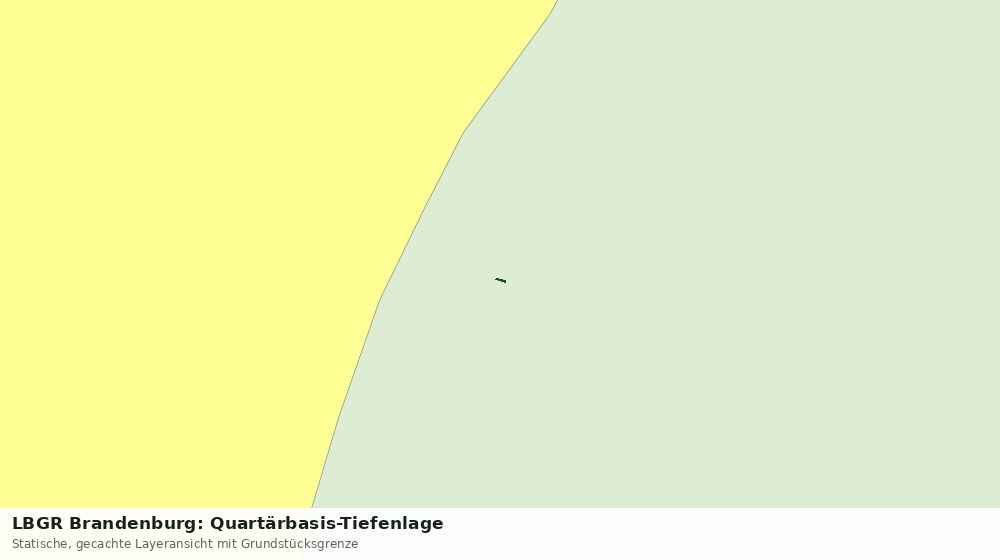 Statische Kartenansicht: LBGR Brandenburg: Quartärbasis-Tiefenlage