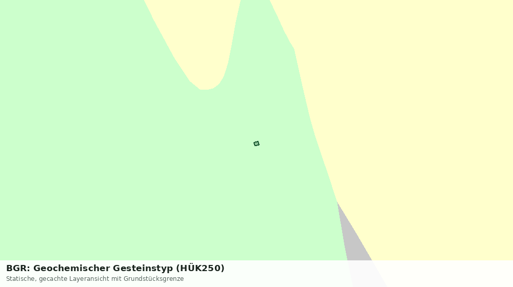 Statische Kartenansicht: BGR: Geochemischer Gesteinstyp (HÜK250)