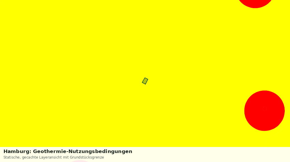 Statische Kartenansicht: Hamburg: Geothermie-Nutzungsbedingungen