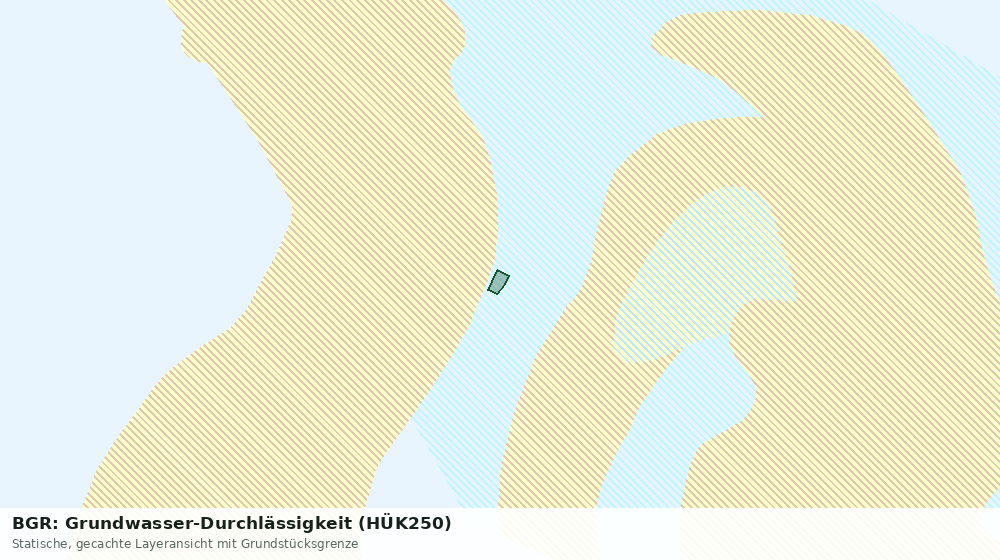 Statische Kartenansicht: BGR: Grundwasser-Durchlässigkeit (HÜK250)