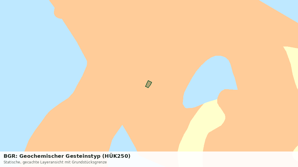 Statische Kartenansicht: BGR: Geochemischer Gesteinstyp (HÜK250)