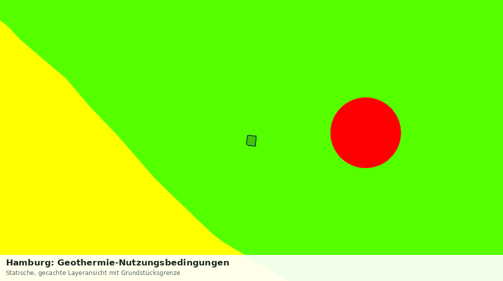 Statische Kartenansicht: Hamburg: Geothermie-Nutzungsbedingungen