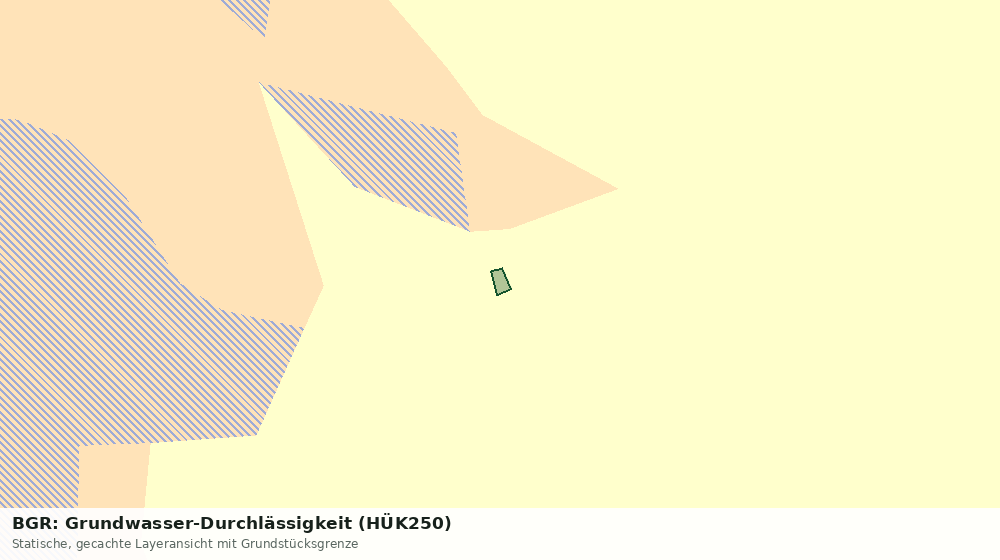 Statische Kartenansicht: BGR: Grundwasser-Durchlässigkeit (HÜK250)