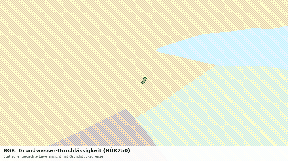 Statische Kartenansicht: BGR: Grundwasser-Durchlässigkeit (HÜK250)