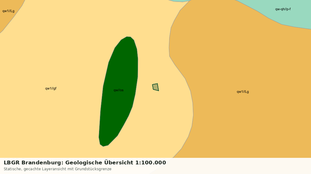 Statische Kartenansicht: LBGR Brandenburg: Geologische Übersicht 1:100.000