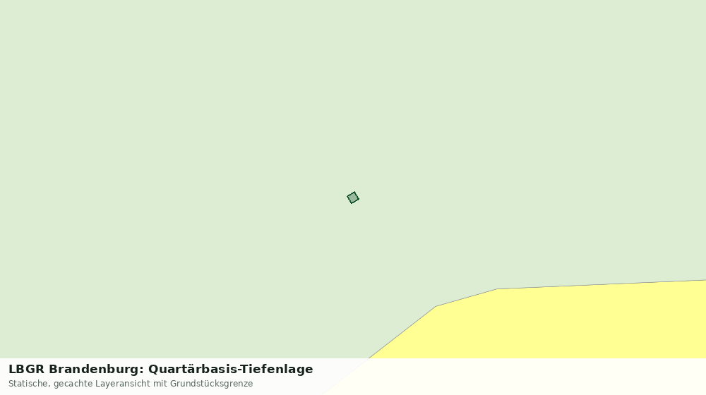 Statische Kartenansicht: LBGR Brandenburg: Quartärbasis-Tiefenlage