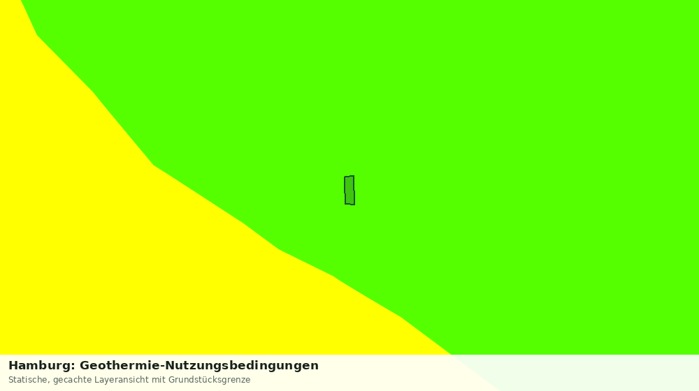 Statische Kartenansicht: Hamburg: Geothermie-Nutzungsbedingungen
