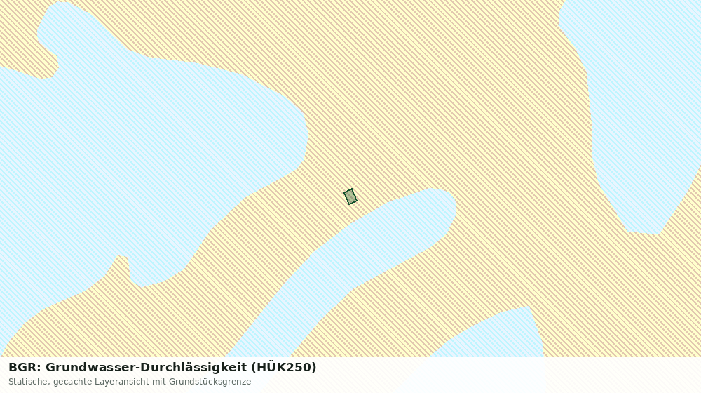 Statische Kartenansicht: BGR: Grundwasser-Durchlässigkeit (HÜK250)