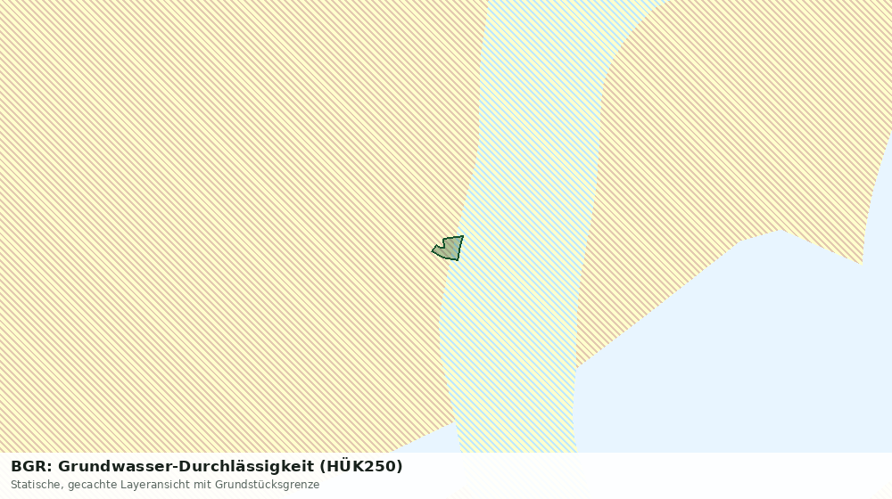 Statische Kartenansicht: BGR: Grundwasser-Durchlässigkeit (HÜK250)