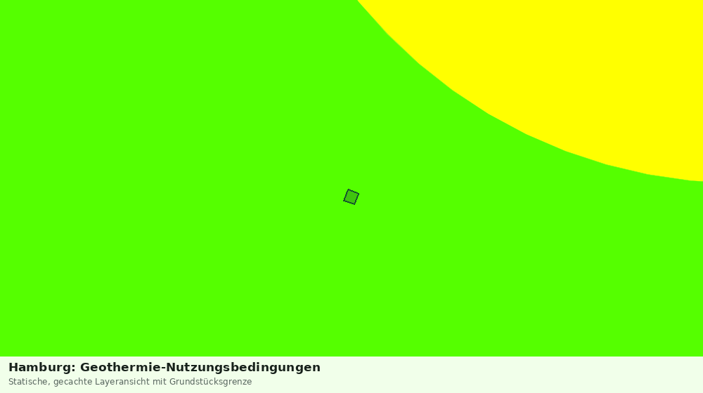 Statische Kartenansicht: Hamburg: Geothermie-Nutzungsbedingungen