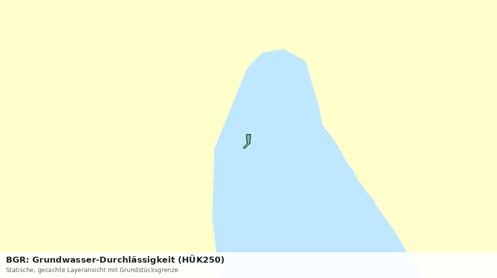 Statische Kartenansicht: BGR: Grundwasser-Durchlässigkeit (HÜK250)