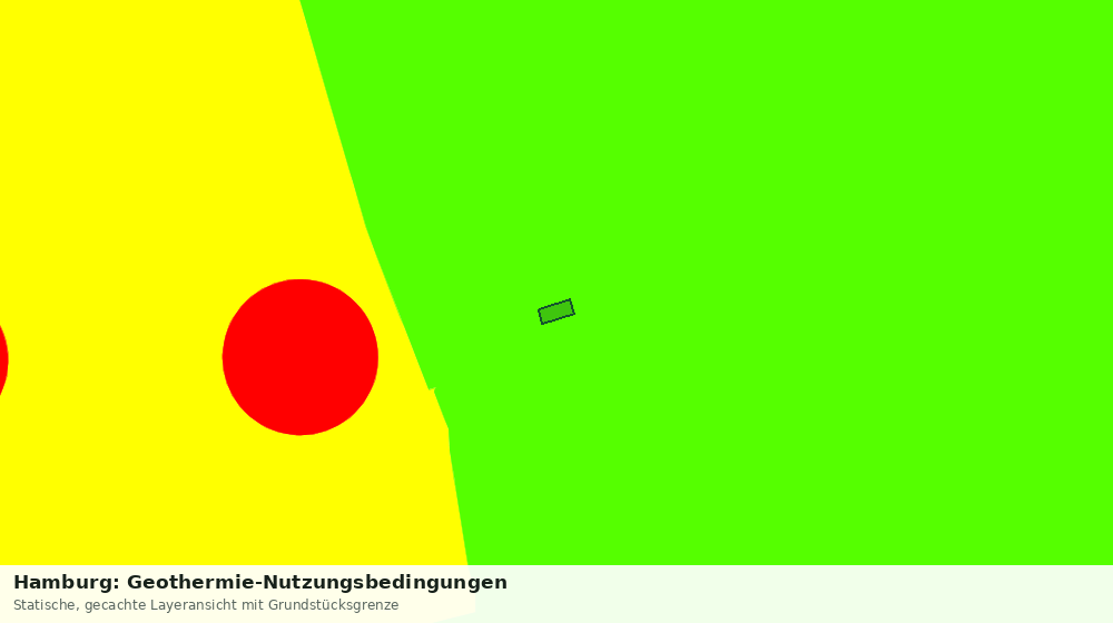 Statische Kartenansicht: Hamburg: Geothermie-Nutzungsbedingungen