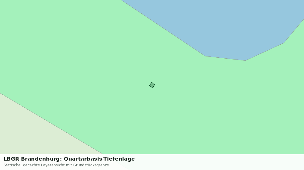 Statische Kartenansicht: LBGR Brandenburg: Quartärbasis-Tiefenlage