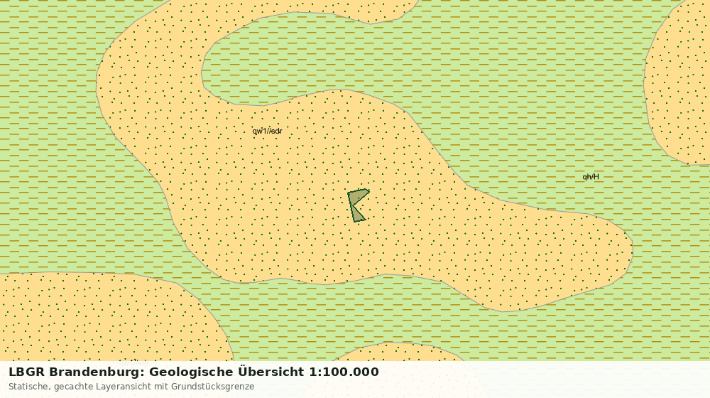 Statische Kartenansicht: LBGR Brandenburg: Geologische Übersicht 1:100.000